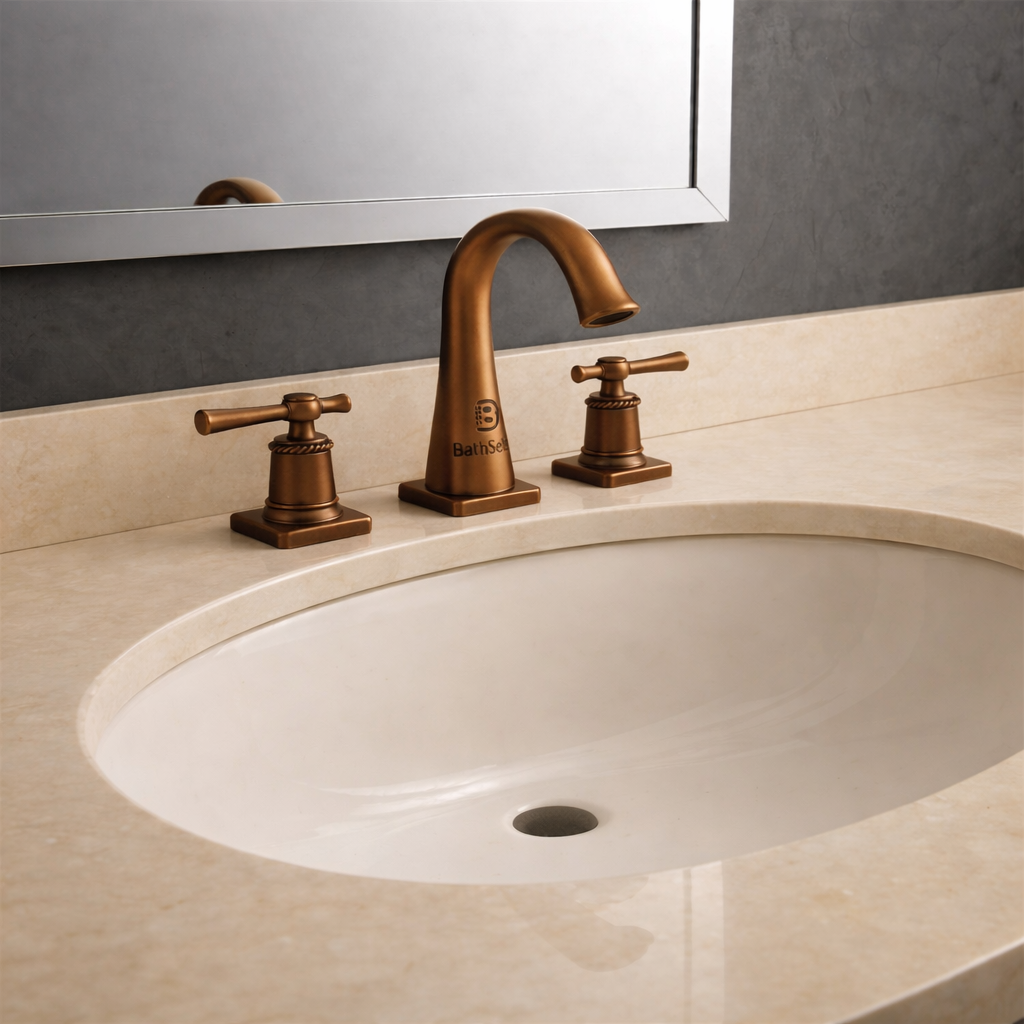 Heritage Style Antique Brass Faucet Detail